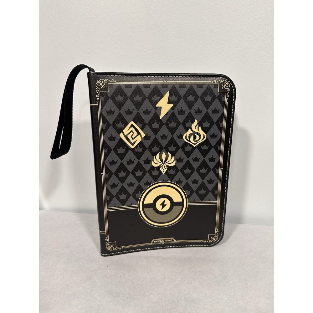 Sevnstong Pokémon 3-ring Binder, 4 Pocket, 50 Pages, Collectors Card Album